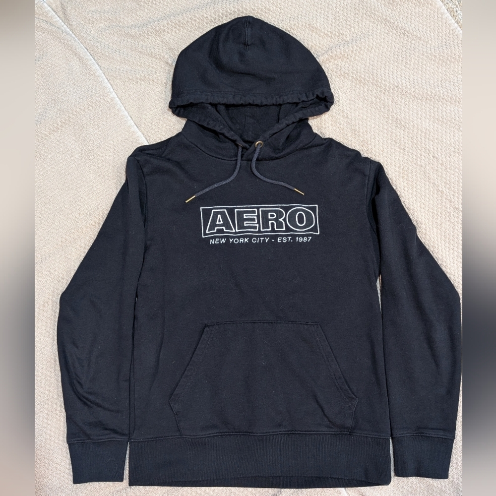 Aeropostale Black Hoodie, Men's S